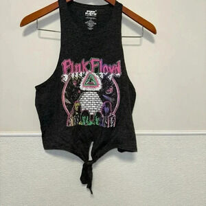 Women's Pink Floyd Band Graphic Tank Top Extra Small Gray